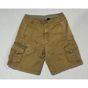 REI Cargo Shorts Canvas Mens 30 Organic Cotton Recycled‎ Zipper Brown